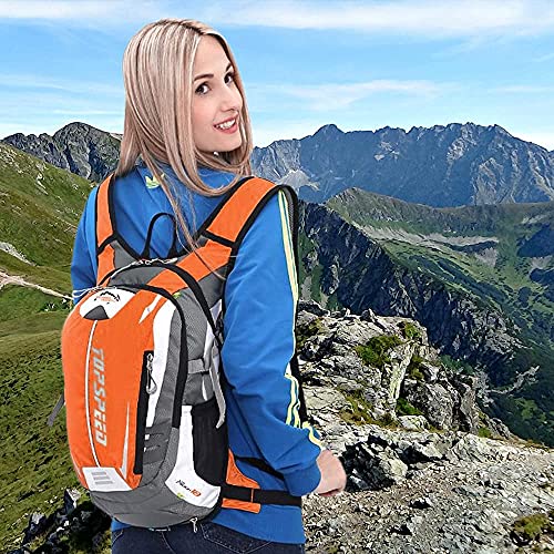 INOXTO Hydration Pack Backpack,18L Hydration Pack Lightweight Water Backpack with 2L Water Bladder Bag Daypack for Hiking Running Cycling Camping Hunting for Women Men