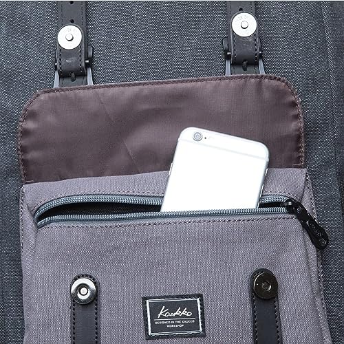 KAUKKO Laptop Outdoor Backpack Traveling Daypack Hiking Rucksack Large Capacity Bag Fits 15.6" (E5-1BG-NEW) - color: 5-1-blackgrey-new
