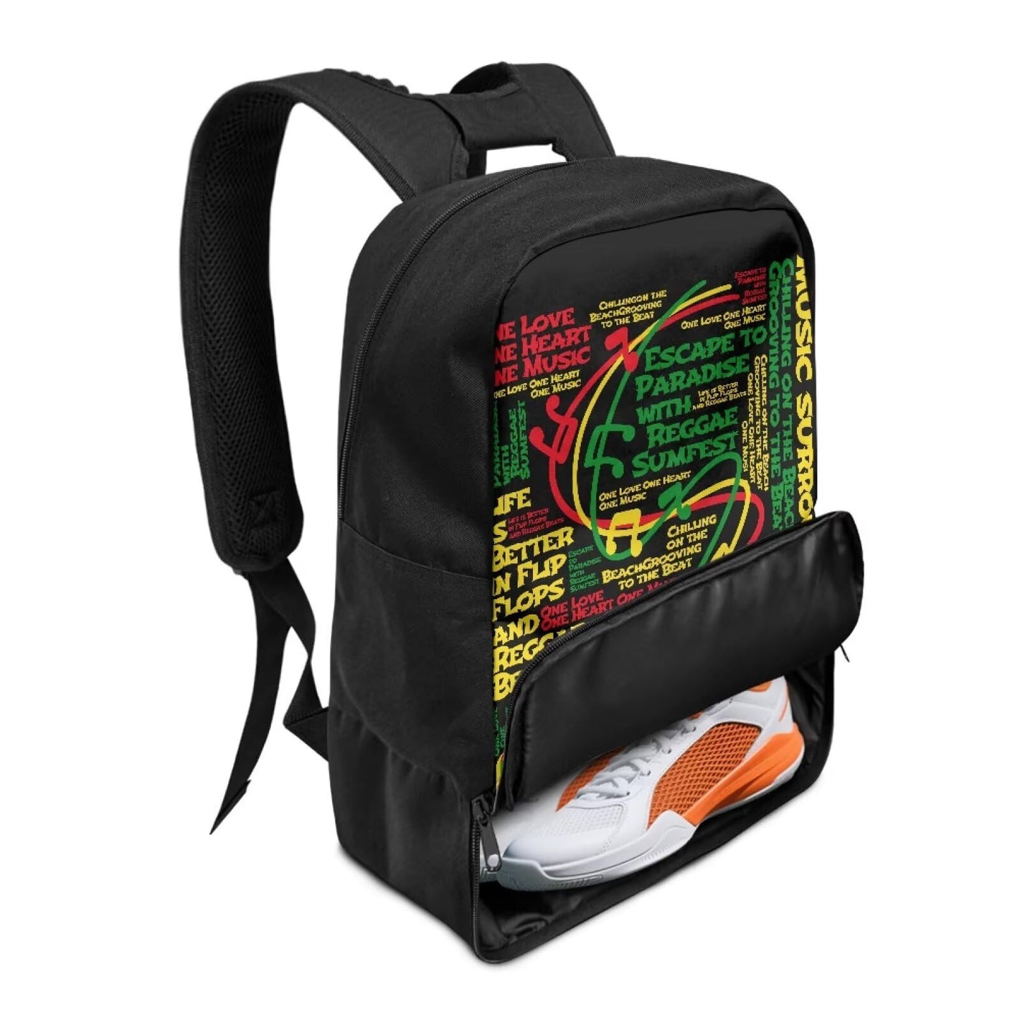 18.5in Basketball Backpack Basketball Bag with Shoe Compartment & Ball Holder, Waterproof Bag for Soccer Volleyball - color: Creative Text Woods Wolf Print