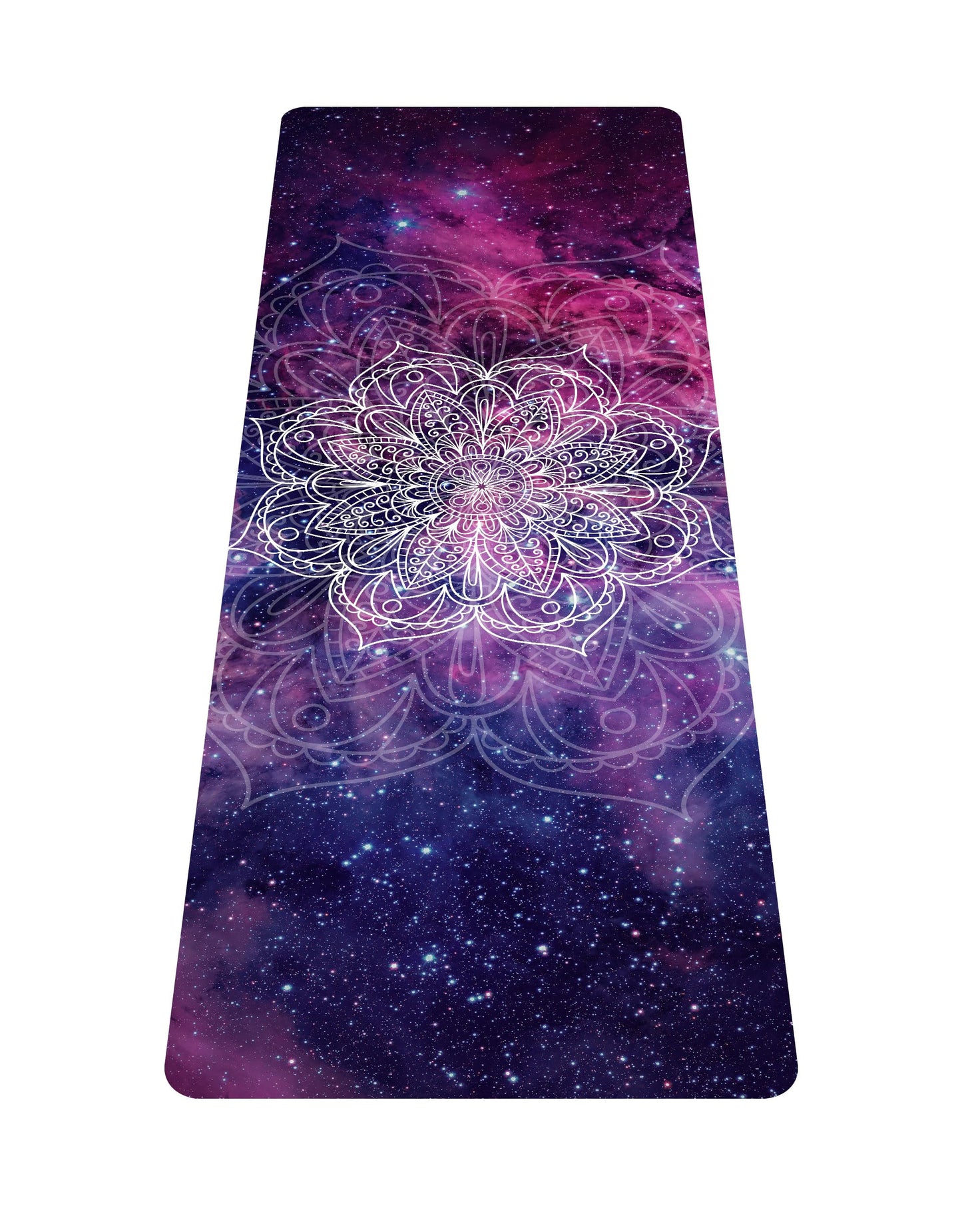 nuveti Printed Travel Yoga Mat-1/16 Inch Thick Non Slip Fitness Workout Mat with Carrying Bag, Foldable Lightweight Suede & Natural Rubber Yoga Mat for Yoga Pilates and Fitness 72" L x 24" W x 1.5mm - color: HaoHan-New