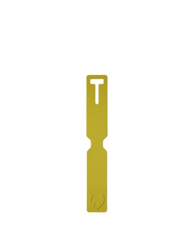ANTLER Luggage Tags - Durable Rubber, for Suitcases & Travel Bags, Assorted Colors, Easy ID & Personalization, Fits Most Suitcases - 1.5 x 10.5 in - Gorse Yellow - color: Gorse Yellow