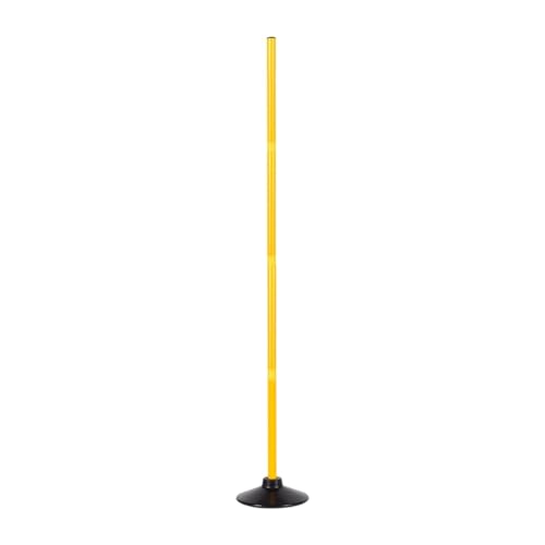 Soccer Training Marker Pole Set Football Sign Obstacle Cone Agility Rod PVC Rubber Base Suitable for Coaches Athletes Group Training Backyard - size: 2 m