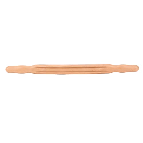 Yinhing Beech Roller Stick With Double Row 20 Beads Versatile Double Sided Roller Stick for Relaxation Tension Relief Ideal for Sports Recovery And Self Care