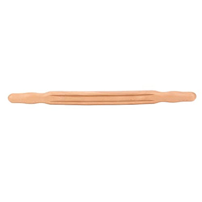 Yinhing Beech Roller Stick With Double Row 20 Beads Versatile Double Sided Roller Stick for Relaxation Tension Relief Ideal for Sports Recovery And Self Care