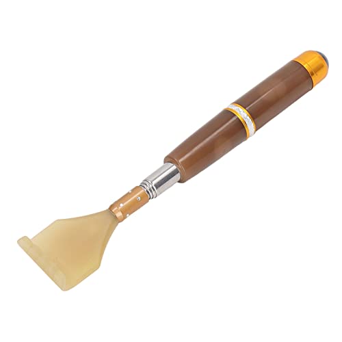 Extendable Back Scratcher, 20cm to 51cm Telescopic Massage Tool with Jade Textured Roller Ball for Head Neck Foot Back Relief