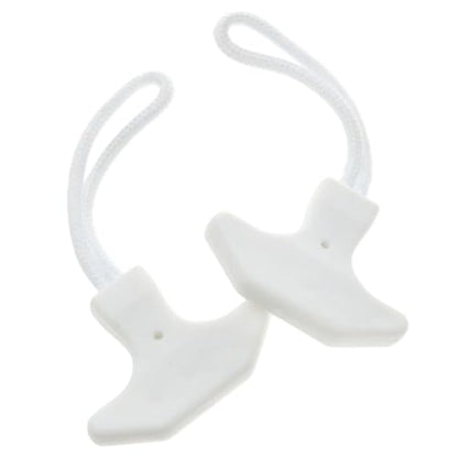 Zangc T-Shaped Zipper Pull Replacement of Heavy-Duty Zipper Pull Handle 2.75x1.37 inches White Color Suitable for suitcases Backpacks Handbags and Other Sports Equipment, etc 4pcs
