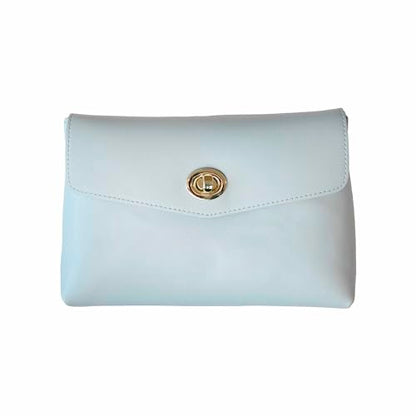 Cosmetic Bag Travel Makeup Pouch Travel Organizer, Zipper Pouch Bags for Women Vegan Leather (No Text, Blue) - color: Blue