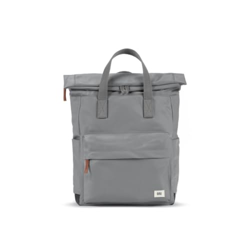 ORI LONDON Travel Backpack - Medium Nylon Rolltop Backpack for Men & Women for Laptop & Accessories - The Canfield, Stormy Gray - color: Stormy