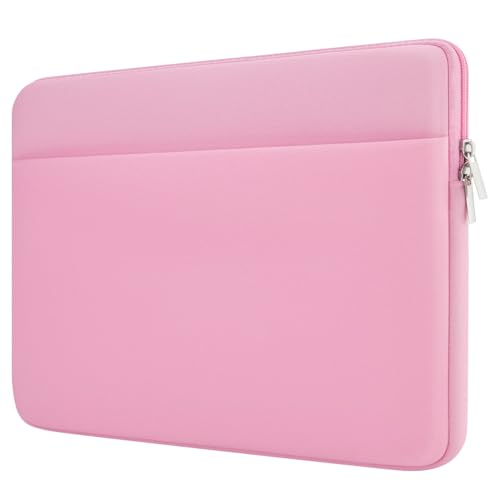 13 Inch Laptop Sleeve Portable Carrying Case with Front Pocket Padded Computer Pouch Cover Compatible with MacBook Air 13.6 Inch M4 M3 M2 2025-2022, 14 Inch MacBook Pro M4 M3 M2 M1 - color: Pink, size: 13 inches