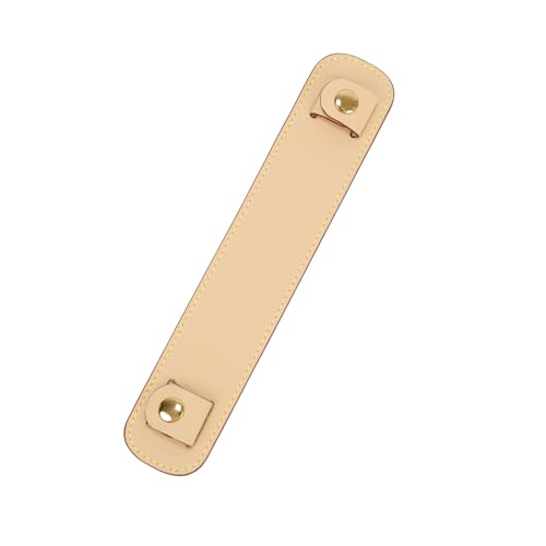 Lambskin Leather Shoulder Strap Pad for Designer Trendy Bags,Detachable Replacement Pressure Relief Cover for Women Tote Bag Handbag Purse Backpack【Beige,Gold Studs】 - color: Beige, size: Gold Studs