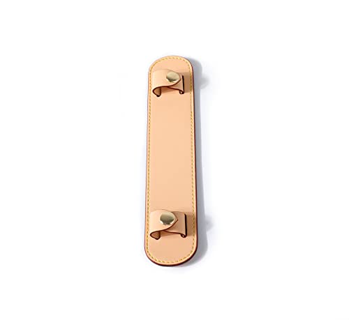 Leather Shoulder Strap Pad for Designer Trendy Bags - color: Beige