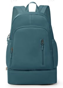 Gym Backpack for Women Men, Lightweight Gym Bag with Shoe Compartment, Waterproof Sports Backpack with Wet Pocket, Peacock Blue - color: A5-peacock Blue
