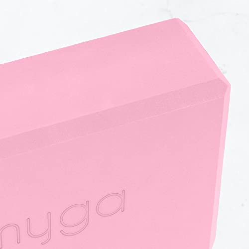 MYGA Yoga Block,Lightweight EVA Foam Yoga Brick,High Density Non-Slip Block for Yoga Poses, Pilates, Balance and Flexibility - color: Dusty Pink