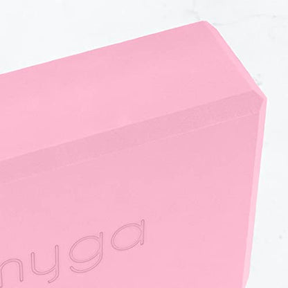 MYGA Yoga Block,Lightweight EVA Foam Yoga Brick,High Density Non-Slip Block for Yoga Poses, Pilates, Balance and Flexibility - color: Dusty Pink