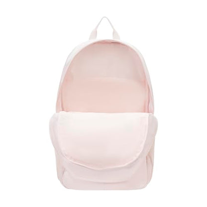 PUMA Women's Poppy Backpack in Memory Cloth with Laptop Sleeve, Luggage Strap & Water Bottle Pockets - color: Jasmine Flower/Rosy Outlook