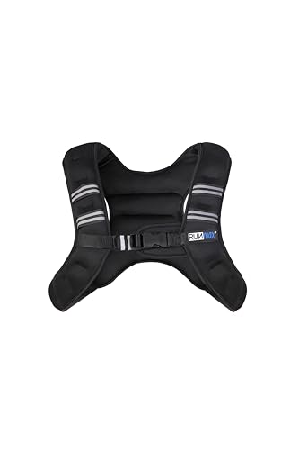 RUNmax 20LBS - 150LBS Adjustable Weighted Vest Wtih Shoulder Pads Option for Men and Women - size: 6lbs
