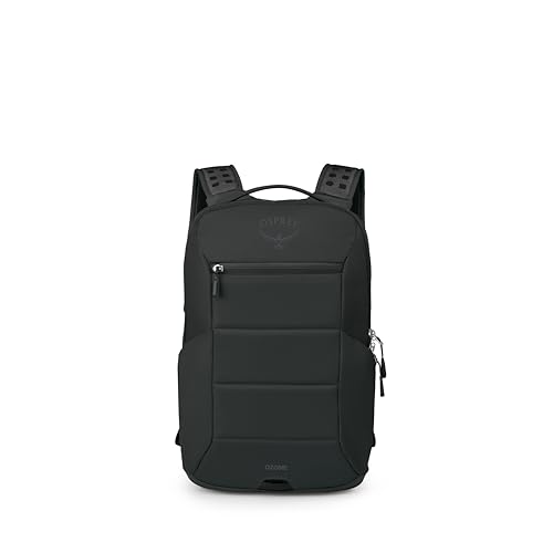Osprey Ozone Slim Pack - Lightweight Laptop Backpack with AirScape Suspension, Water Bottle Pockets & Slim Travel Design - Fits Most 16" Laptops - Personal Item or Carry-On Compatible, Black - color: Black