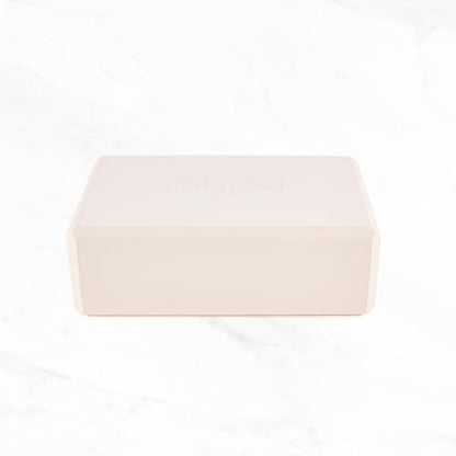 MYGA Yoga Block,Lightweight EVA Foam Yoga Brick,High Density Non-Slip Block for Yoga Poses, Pilates, Balance and Flexibility - color: Blush