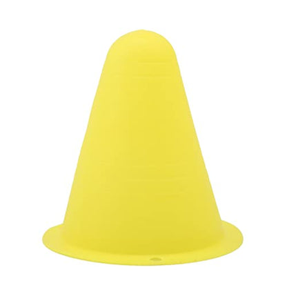 10pcs 3 Inch Plastic Sports Training Cones, Field Marker Roller Skating Cones Basketball Football Activity Events Props,Yellow