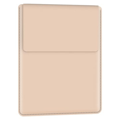 BVYA 13.3-14" Sleeve, PU Leather Laptop Case Compatible with New MacBook Air 13.6/Pro/Max M2/M1 A2779 A2442 14, 13.5 Surface 5/4/3/2/1, Compatible with Laptop 2022 Pro 14 inch - color: BEIGE, size: For 13.3-14 inches
