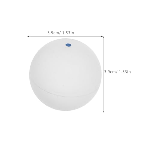Single Dot Squash Training Balls 2pcs Rubber Reaction Trainer for Beginners Hand Eye Coordination Practice Bounce Ball for Squash Skill Improvement