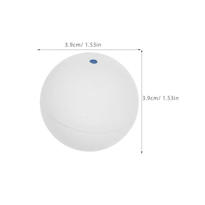 Single Dot Squash Training Balls 2pcs Rubber Reaction Trainer for Beginners Hand Eye Coordination Practice Bounce Ball for Squash Skill Improvement
