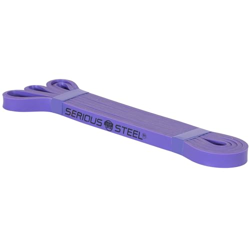 Serious Steel Fitness 37" Resistance Training Bands (Portable Exercise Band System Training Bands- Great for Individuals Looking for Tension Throughout The Exercise) - color: #1 Purple (5-35 lbs.)