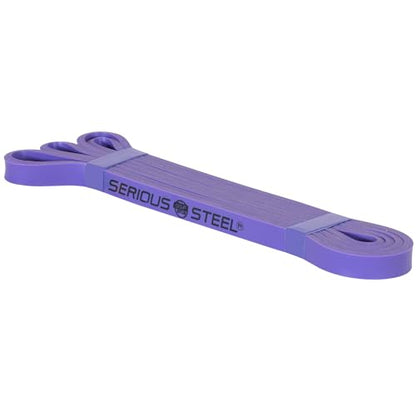 Serious Steel Fitness 37" Resistance Training Bands (Portable Exercise Band System Training Bands- Great for Individuals Looking for Tension Throughout The Exercise) - color: #1 Purple (5-35 lbs.)