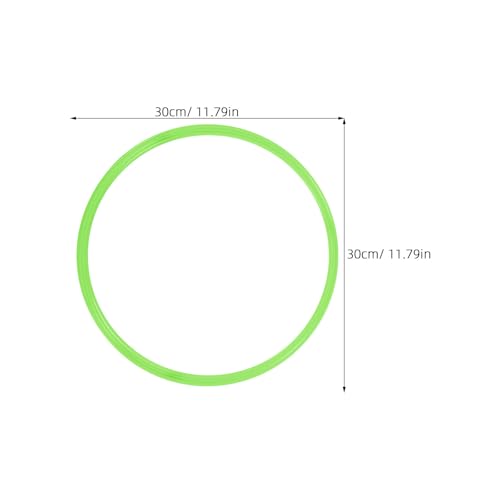8pcs Agility Rings 12 Inch: Speed Training Equipment - 30cm Plastic Circle Jumping Hoops - Agility Hurdles for Athlete Soccer Football Practice