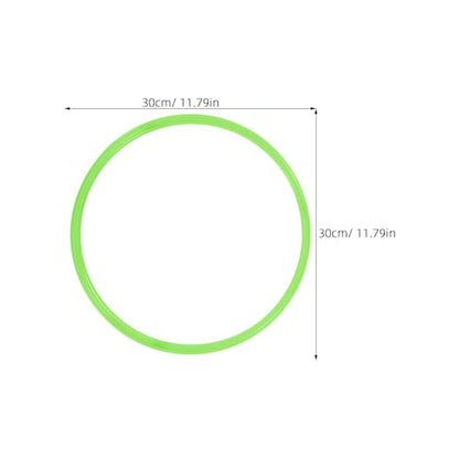 8pcs Agility Rings 12 Inch: Speed Training Equipment - 30cm Plastic Circle Jumping Hoops - Agility Hurdles for Athlete Soccer Football Practice