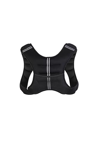 RUNmax 20LBS - 150LBS Adjustable Weighted Vest Wtih Shoulder Pads Option for Men and Women - size: 16lbs