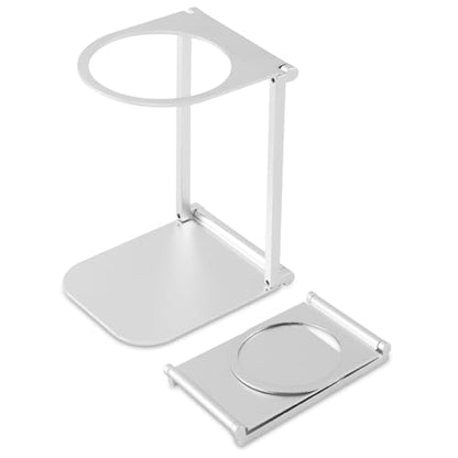 Pour Over Dripper Stand Portable Espresso Machine Stand Office Coffee Stands with Base Suitable for Office,Home,Camping (COLOR:silver)