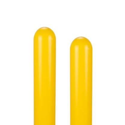 BollardGard 8" x 72" 2-Pack Round Top Bollard Cover- Innoplast (Yellow No Tape) - color: Yellow No Tape, size: 2-Pack