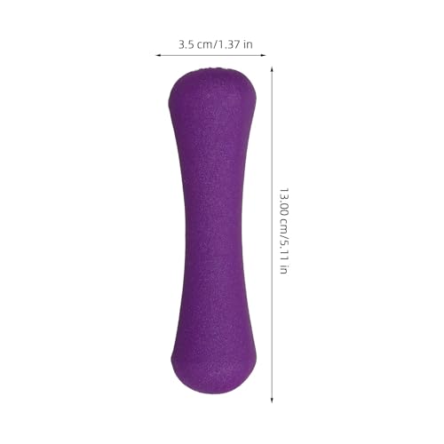Cabilock 2Pcs Bone Shaped Women Dumbbells 0.5Kg Purple Neoprene Coated Hand Weights Portable Fitness Tool for Female Arm Toning Home Workout