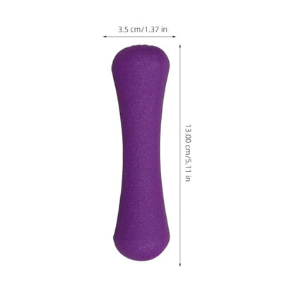Cabilock 2Pcs Bone Shaped Women Dumbbells 0.5Kg Purple Neoprene Coated Hand Weights Portable Fitness Tool for Female Arm Toning Home Workout