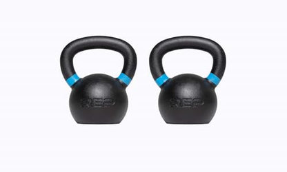 REP Fitness Kettlebell Set and Singles, 4kg to 24kg, 9lb to 53lb Weight Range, Cast Iron, Strength Exercise Training, Home Gym, Power Workout Equipment, Free Weights, Dumbbell Alternative - style: (2) 8-24 kg set