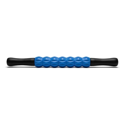 Muscle Massage Roller Stick, 17 Inch, Blue and Black | For Back, For Legs, For Neck, Recovery