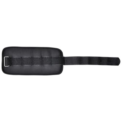 Fitvids Fully Adjustable Ankle Wrist Arm Leg Weights, 1-20LBS, Multiple Options - style: 4 lbs each (8-lb pair), Black