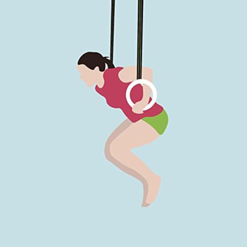 Wooden Gymnastics Rings Exercise Rings for Full Body Strength Training Durable Birch for Pullups Pushups Dips and Calisthenics Workouts