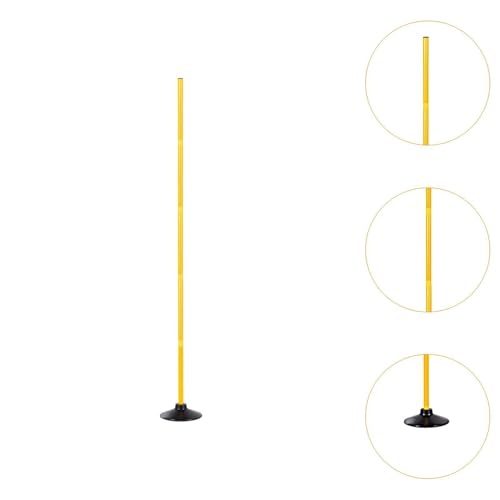 Soccer Training Marker Pole Set Football Sign Obstacle Cone Agility Rod PVC Rubber Base Suitable for Coaches Athletes Group Training Backyard - size: 2.5 m