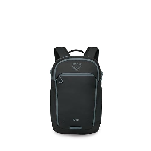 Osprey Axis Laptop Backpack – Sleek Everyday Pack with Laptop Sleeve, Water Bottle Pockets & Compression Straps - color: Black-shale Grey