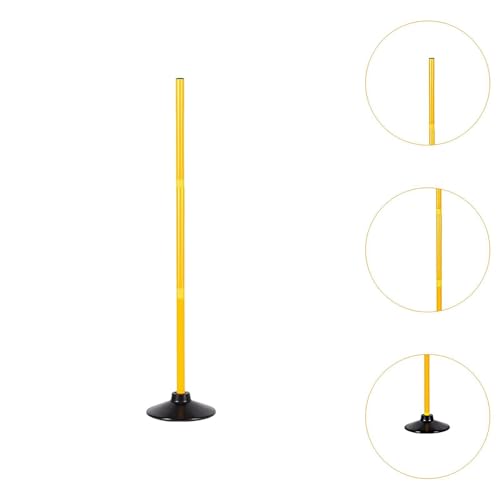 Soccer Training Marker Pole Set Football Sign Obstacle Cone Agility Rod PVC Rubber Base Suitable for Coaches Athletes Group Training Backyard - size: 1.5 m