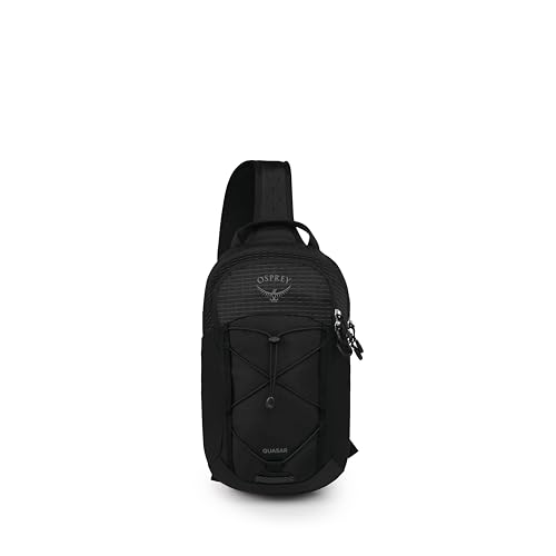 Osprey Quasar Shoulder Sling Bag - Everyday Crossbody Backpack with Laptop Sleeve, Bottle Pocket, & Phone Pocket, Black - color: Black