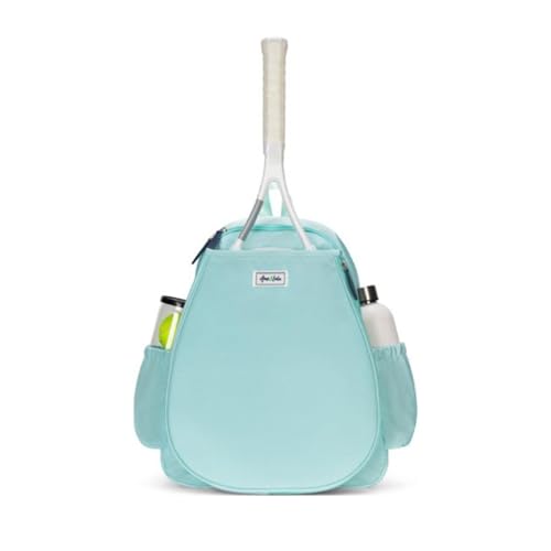 Ame & Lulu Game On Tennis Backpack - Contains Padded & Adjustable Straps - Two Exterior Water Bottle Pockets - color: Seafoam