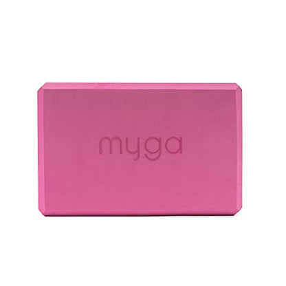 MYGA Yoga Block,Lightweight EVA Foam Yoga Brick,High Density Non-Slip Block for Yoga Poses, Pilates, Balance and Flexibility - color: Plum