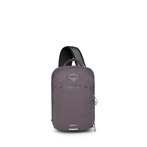 Osprey Nebula Shoulder Sling Bag - Crossbody Backpack with Laptop Sleeve and Bottle Pocket, Graphite Purple Heather - color: Graphite-purple Heather