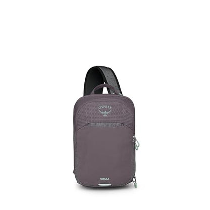 Osprey Nebula Shoulder Sling Bag - Crossbody Backpack with Laptop Sleeve and Bottle Pocket, Graphite Purple Heather - color: Graphite-purple Heather