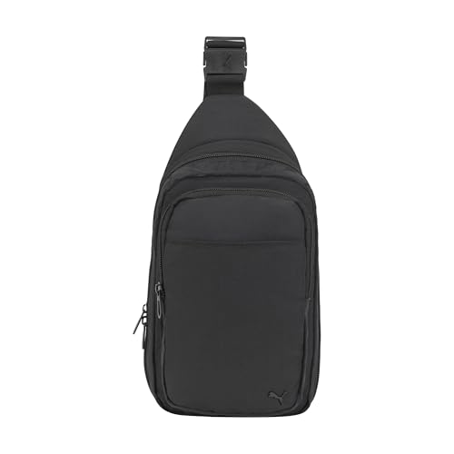 PUMA Women's Doer Sling Backpack with Adjustable Strap, Water Bottle Pocket & Zip Pockets, Black Traditional, One Size - color: Black Traditional