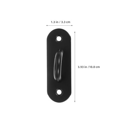 6pcs Stainless Steel Resistance Band Wall Anchors and Exercise Band Door Hooks, Large Open Eye Plate for Gym Workout, Yoga Strap Mounts for Home Fitness Training
