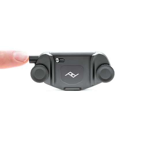 Peak Design Capture Camera Clip V3 Solo, Black Clip Only, Holds DSLR, Compact and Point and Shoot Bodies, Secure, Stable and Accessible, Attaches to Straps and Belts, Quick Release, 200 lb Capacity